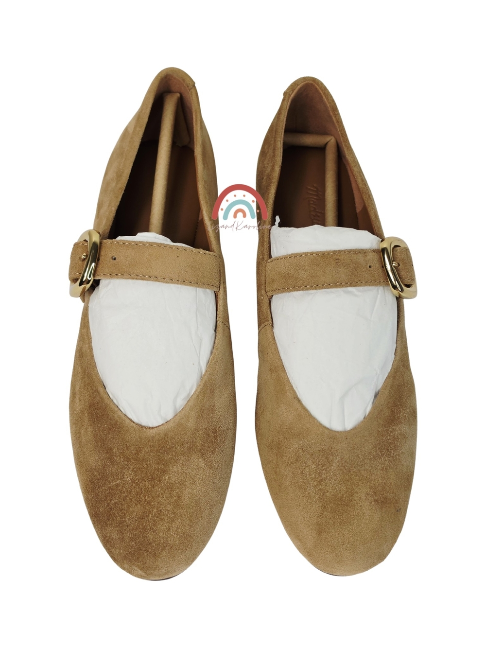 New! Madewell The Remy Mary Jane in Suede Dried Acorn 6 - Picture 7 of 16